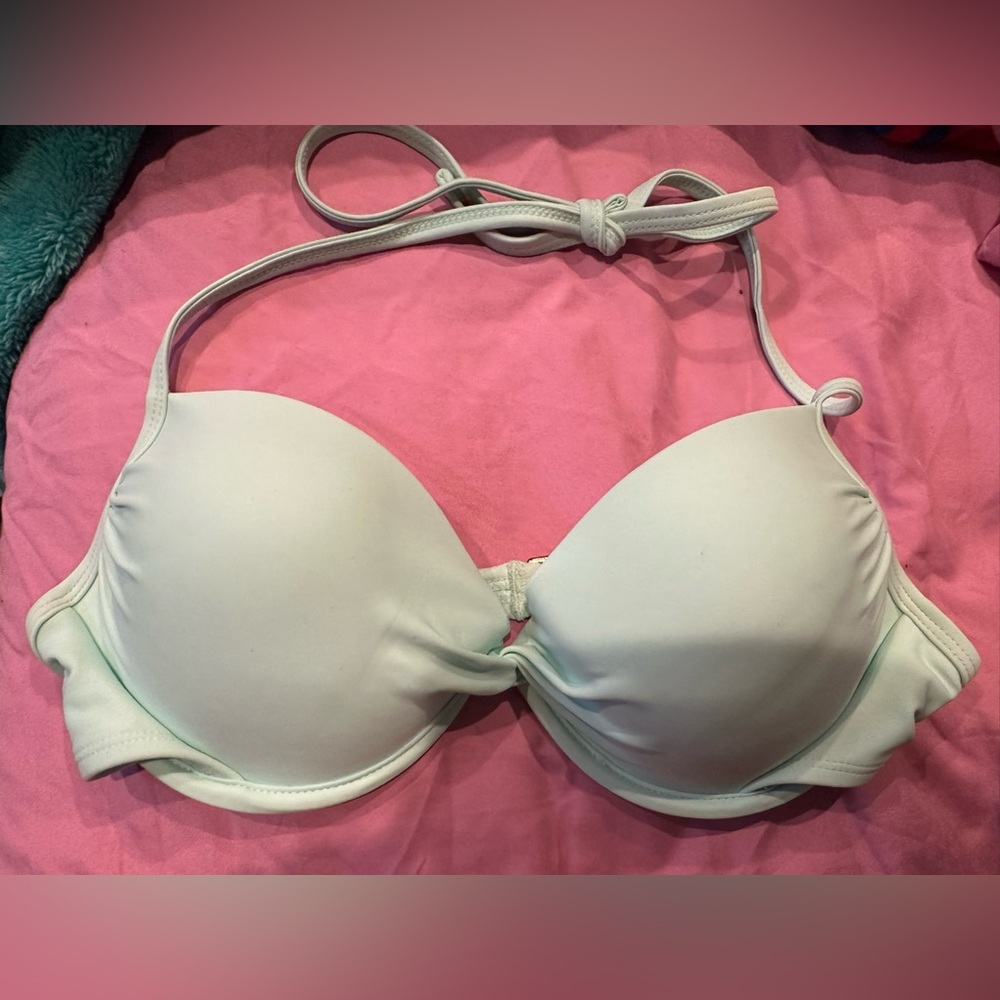 Xhilaration Light Green Bikini Top